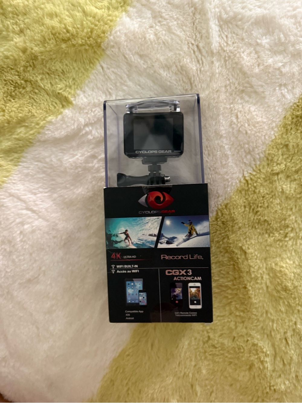 CGX3 Black Action Camera - 4K Ultra HD
